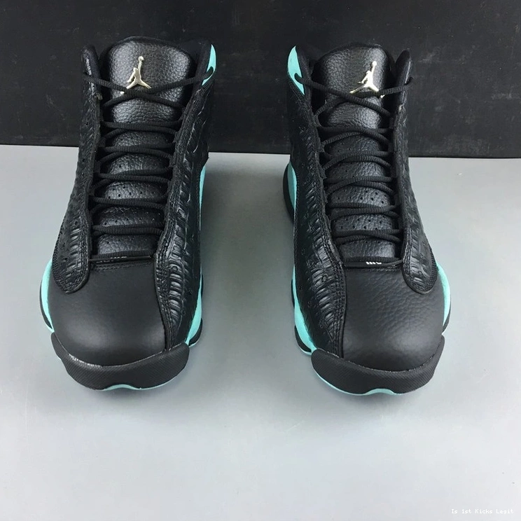 13 Green  Island 414571-030 Jordan Retro Black 0122